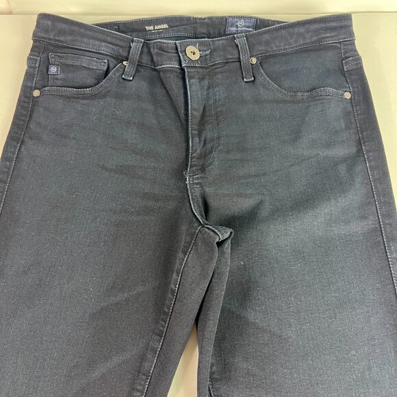 Adriano Goldschmid Jean Womens 30x33* Angel Boot Cut Low Rise Blue Denim Tag 29R - Picture 2 of 16